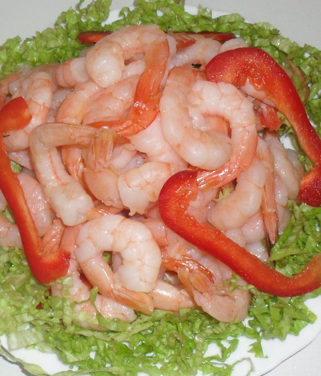 Королевские креветки по-корейски 